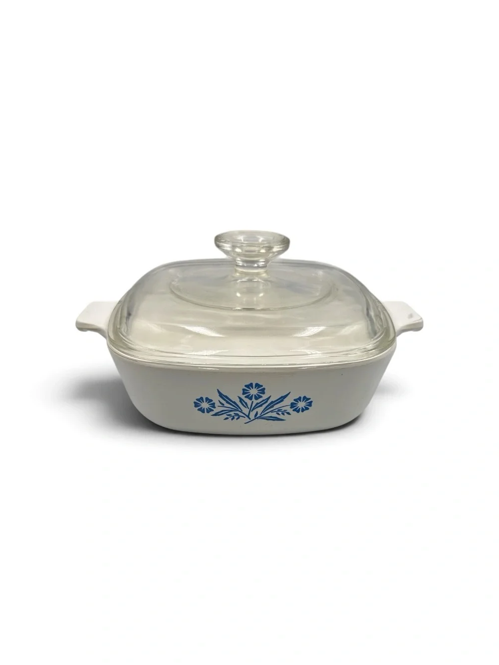 Vintage Corning Ware Blue Cornflower 1 Qt Casserole Dish Pyrex Lid P-1-B